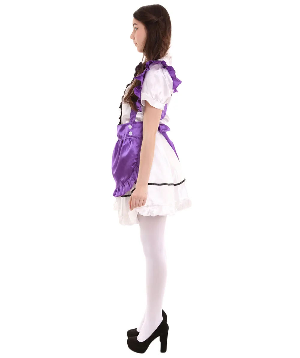 Adult Women's Anime Cosplay French Sexy Maid Fancy Uniform Costume | Medium.