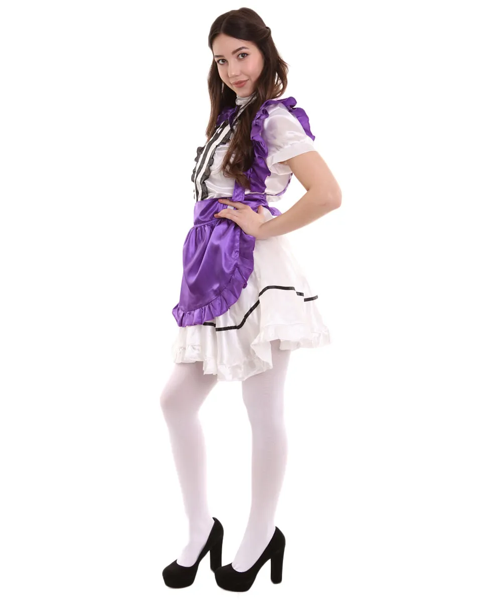 Adult Women's Anime Cosplay French Sexy Maid Fancy Uniform Costume | Medium.