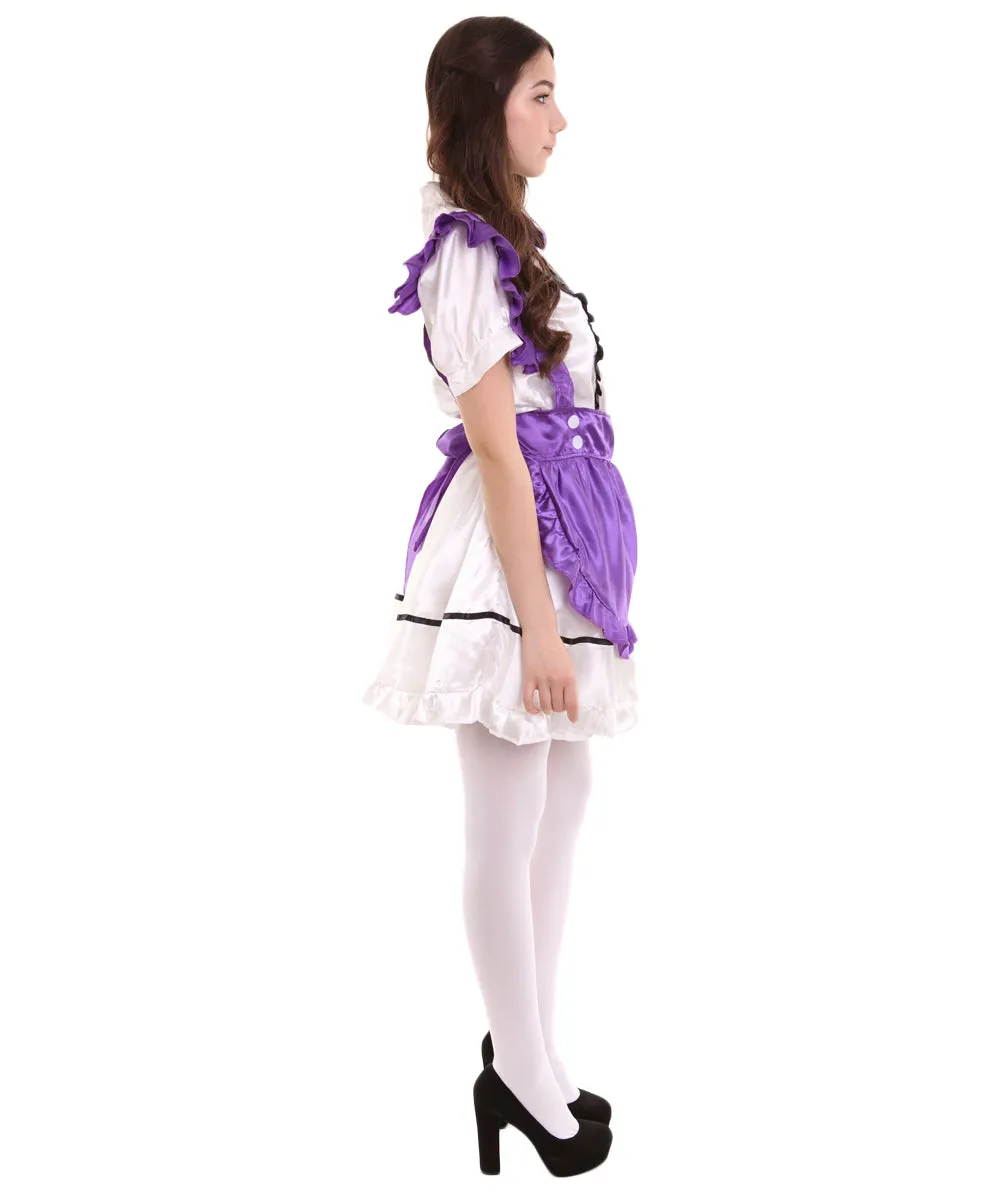 Adult Women's Anime Cosplay French Sexy Maid Fancy Uniform Costume | Medium.