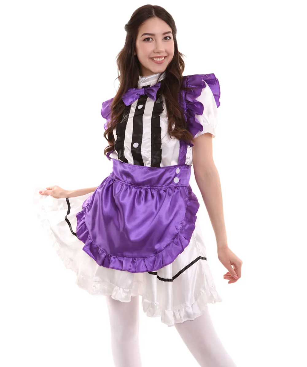 Adult Women's Anime Cosplay French Sexy Maid Fancy Uniform Costume | Medium.