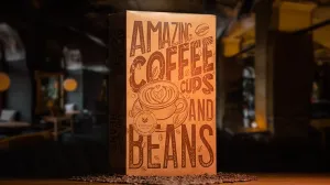 Amazing Coffee Cups and Beans  by Adam Wilber
