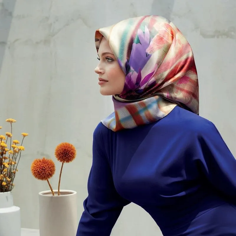Armine Etsy Floral Silk Scarf No. 40