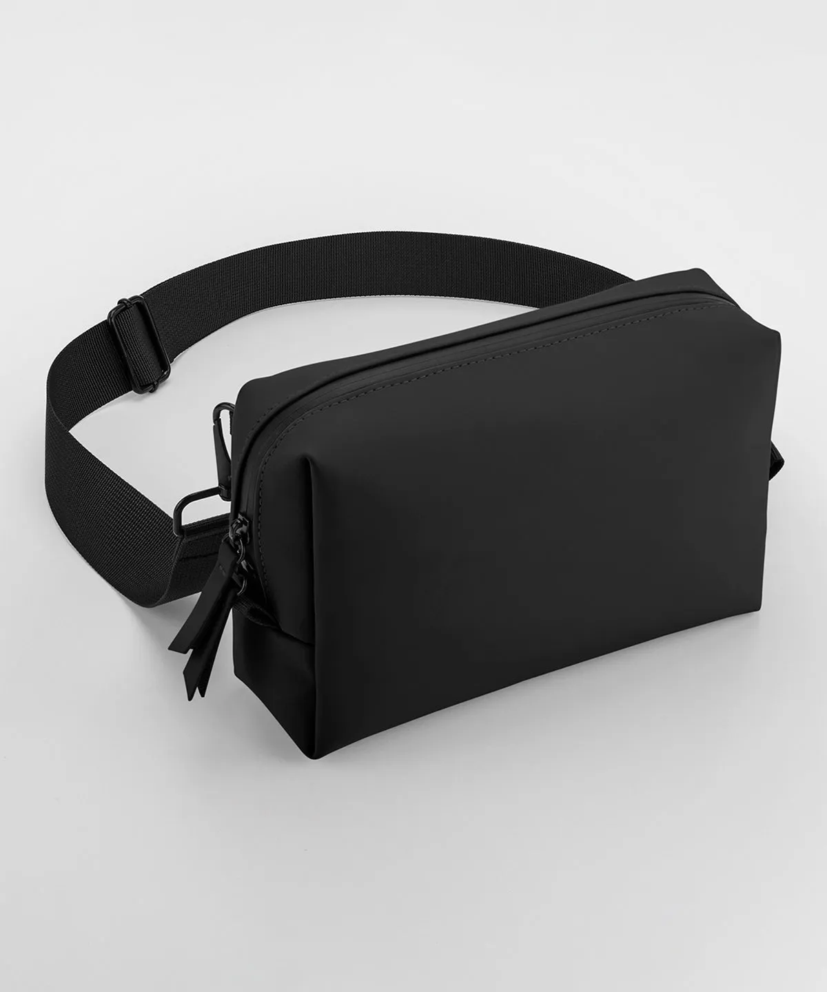 Black - Matte PU cross-body bag