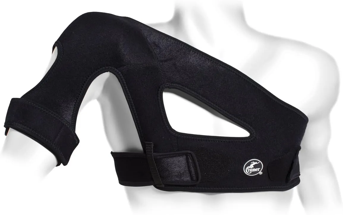 Cramer Shoulder Stabilizer For Shoulder Sprains, Strains, Injuries, Rotator Cuff Support, Dislocated Shoulders, Tendinitis, Shoulder Pain, Shoulder Brace, Shoulder Support, Shoulder Compression, Black