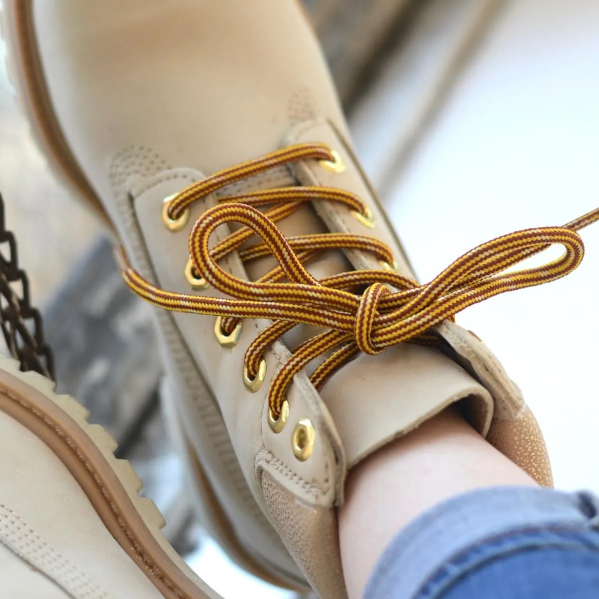 Honey Badger Boot Laces, USA Made Indestructible Shoelaces, Round Heavy Duty Bootlaces for Work & Hiking