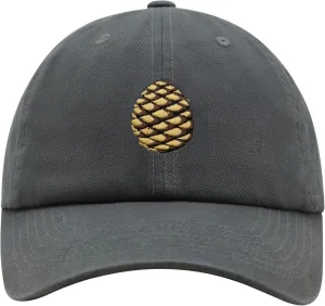 JPAK Pinecone Premium Dad Hat Embroidered Cotton Baseball Cap Pine Tree