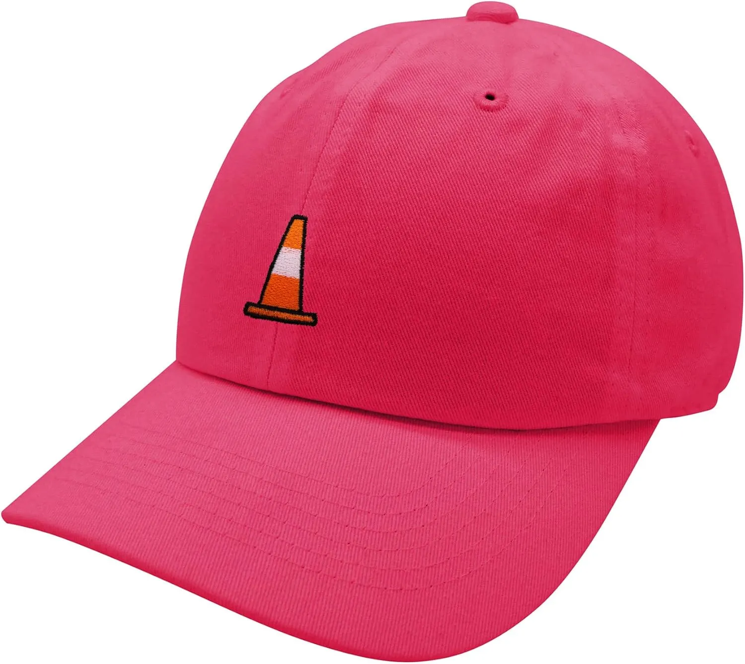 JPAK Safety Cone Baseball Cap Embroidered Cotton Dad Hat - Construction