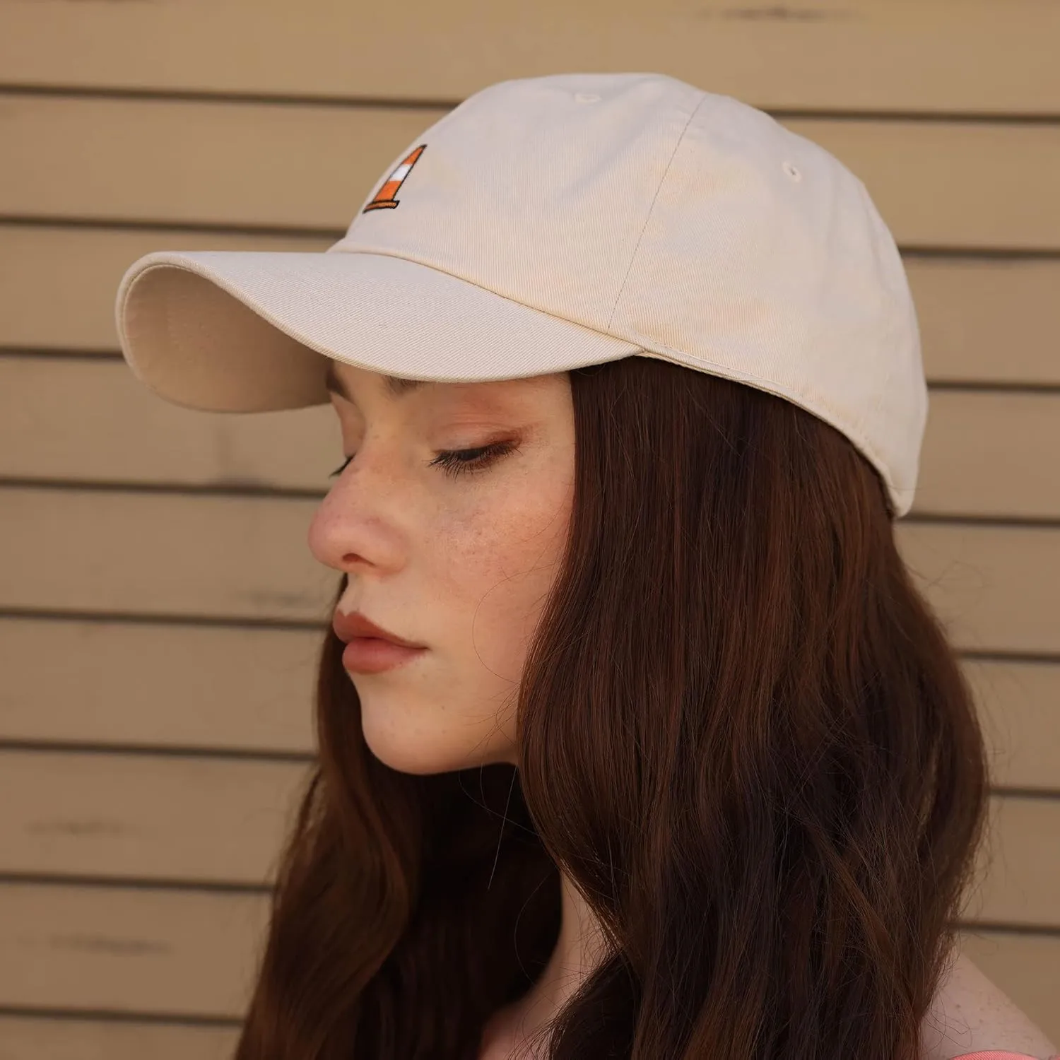 JPAK Safety Cone Baseball Cap Embroidered Cotton Dad Hat - Construction