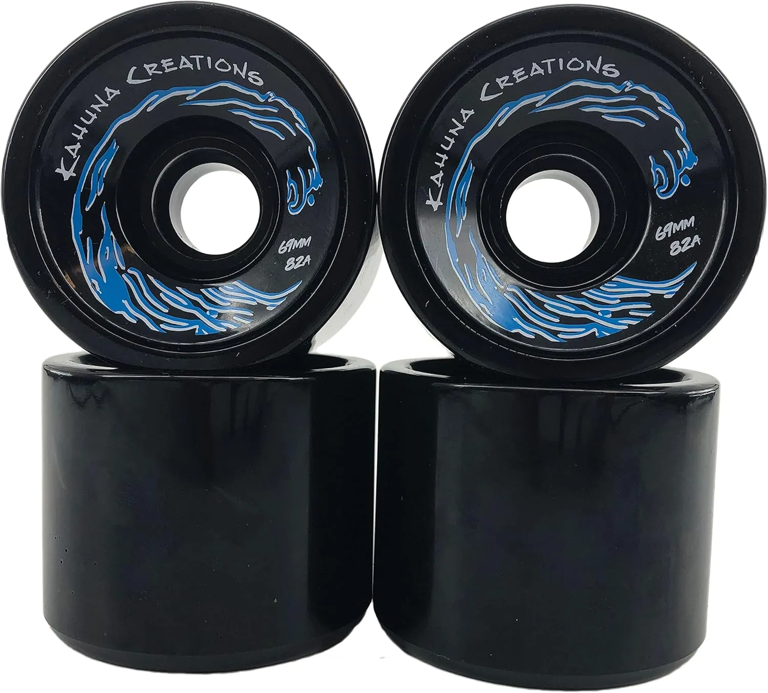 Kahuna Creations Longboard Skateboard 180mm Trucks 69mm Wheels ABEC7 Bearings Hardware Bundle (Full Board Set) 