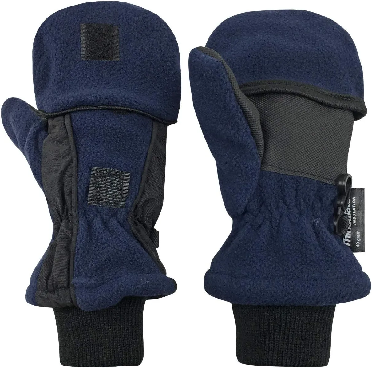 N'Ice Caps Kids Fingerless Glove Mitten Converter Winter Warm Thinsulate Lined