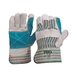 PRO Choice Striped Cotton/Leather Gloves (12 pairs per pack)