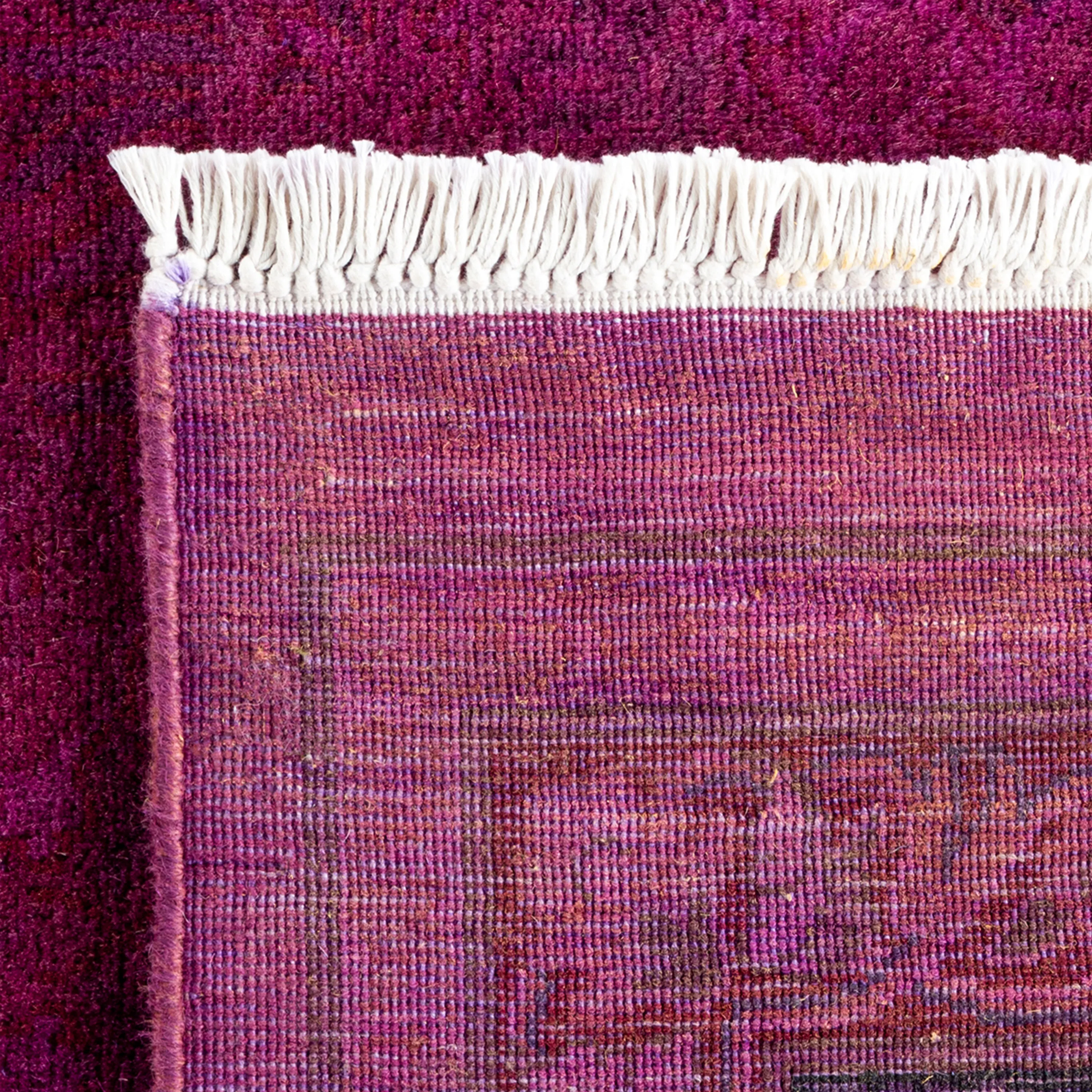 Purple Overdyed Wool Rug - 10' 3" x 13' 10"