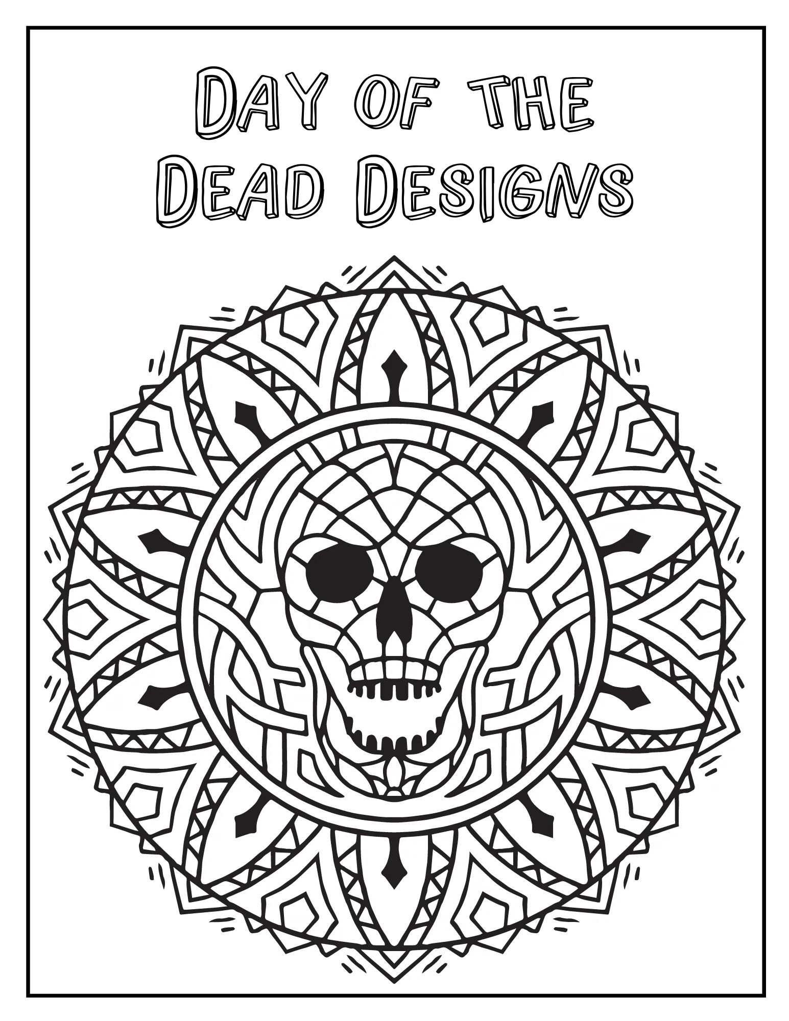 Skulltastic Colors: Printable Skull-Themed Coloring Book for Adults