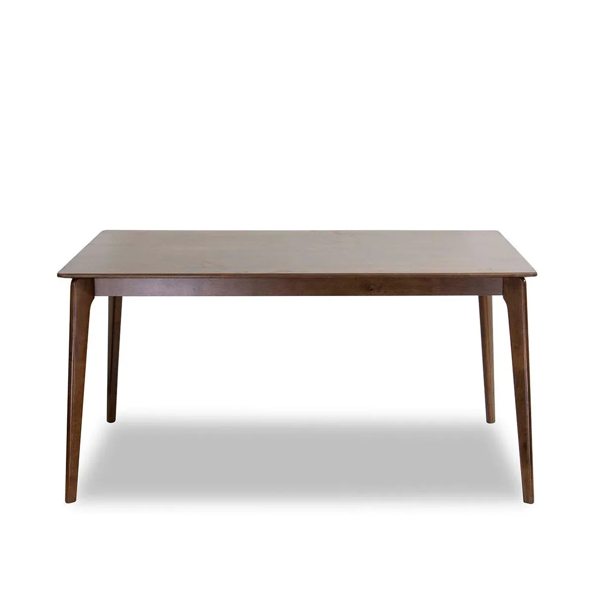Sleek Mid-Century Modern Solid Wood Dining Table
