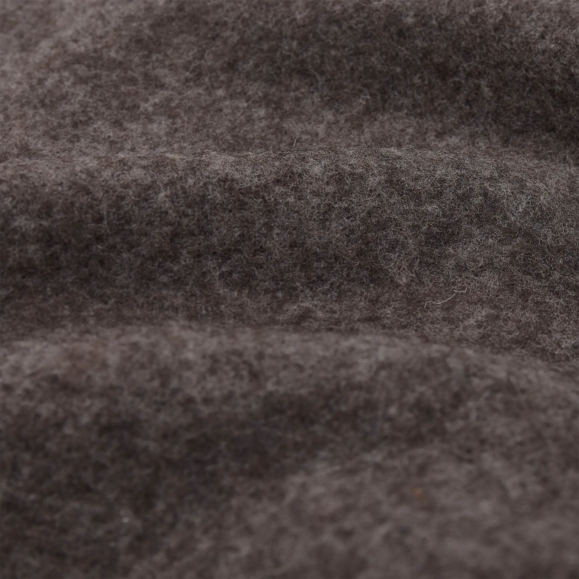 Tahua Wool Blanket [Grey brown melange]