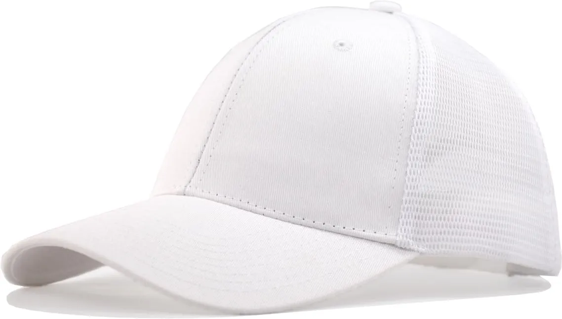 TSSGBL Multiple Sizes S,M,L,XL,XXL Snapback Baseball Trucker Hat Basic No-Logo Plain Men Women Mesh Work Ball Cap