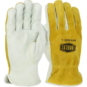 West Chester 9414/3XL Premium Grade Top Grain Cowhide Leather Drivers Glove with Split Cowhide Back - Keystone Thumb