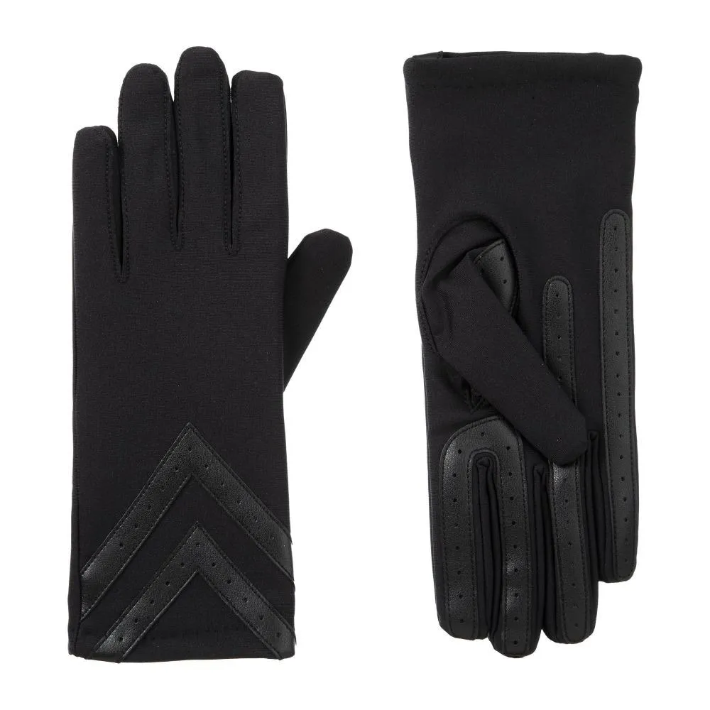 Women’s Isotoner Chevron Spandex Gloves