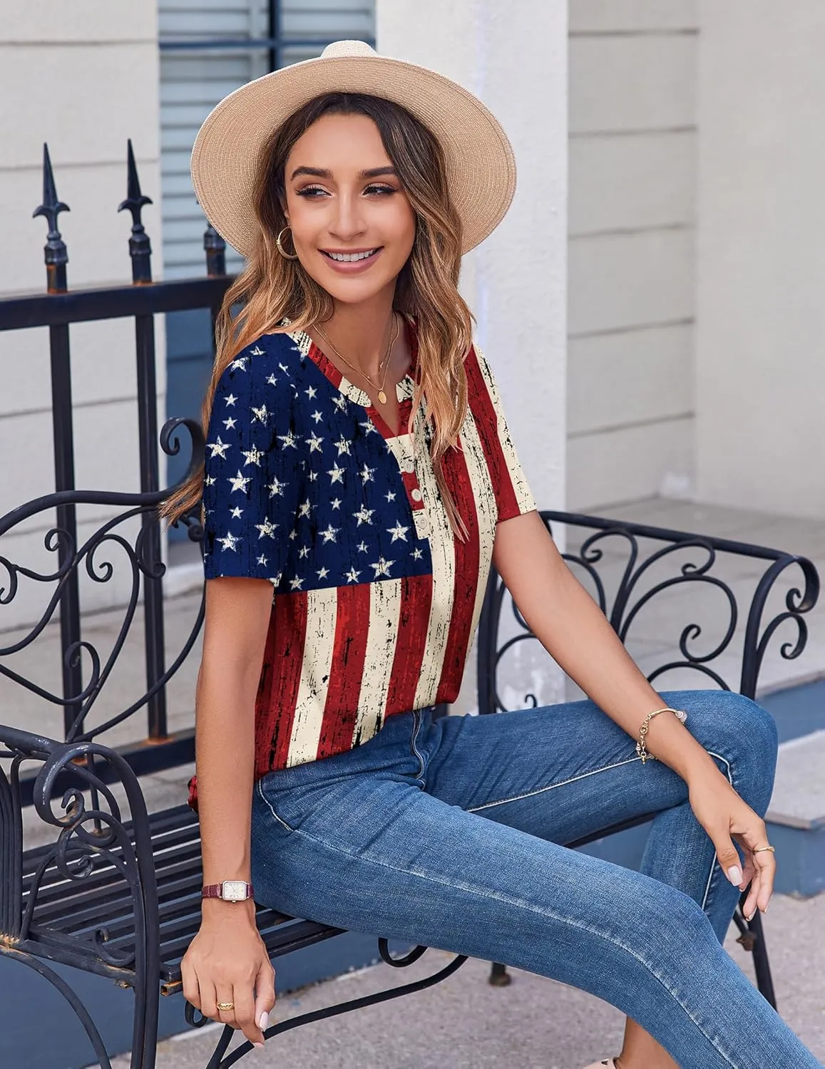 Zeagoo Womens Summer Tops Casual Short Sleeve V Neck Shirts Business Dressy Work Blouses